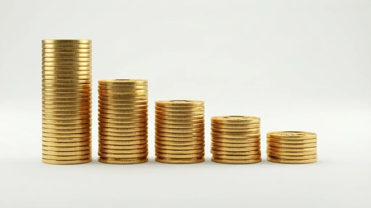 5720 brutto ile to netto? Praktyczne wyliczenia i porównanie umów Wizualizacja przedstawiająca wyliczenie 5720 brutto ile to netto w formie stosów monet i wykresów finansowych.