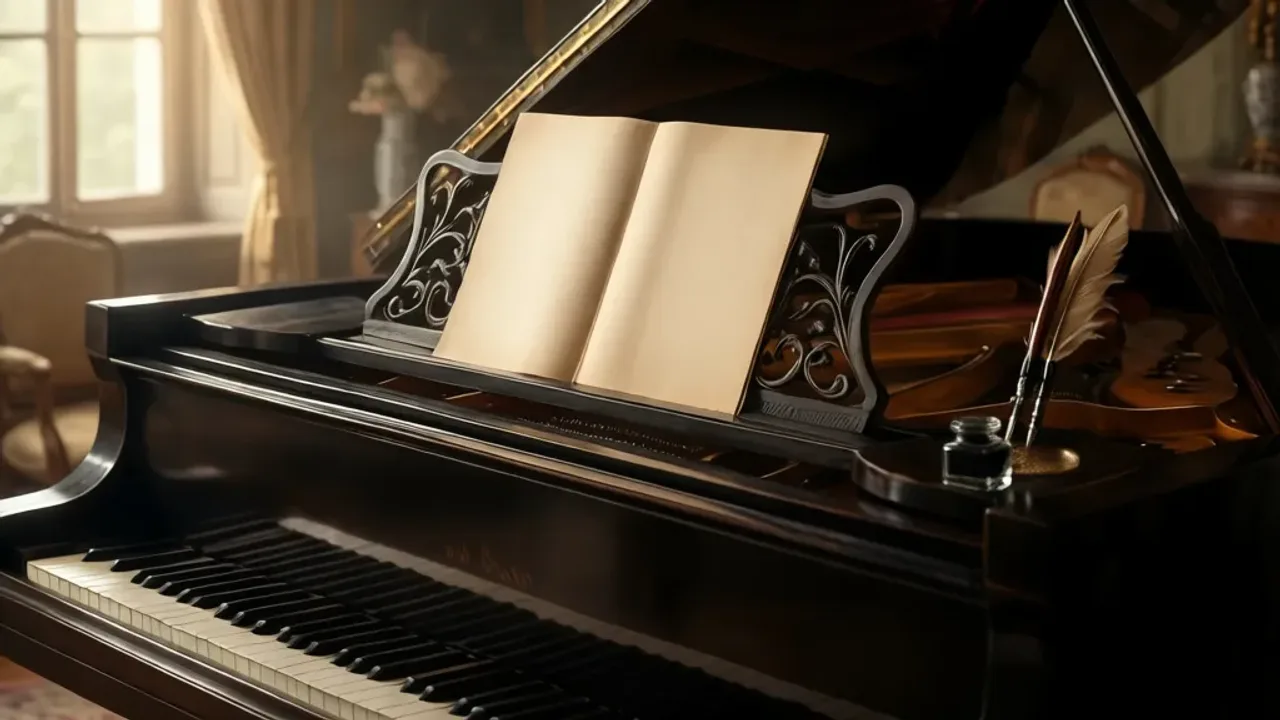 Fryderyk chopin najważniejsze informacje: kompozytor Fryderyk Chopin Antyczny fortepian Pleyel w eleganckim wnętrzu jako fryderyk chopin najważniejsze informacje o dziedzictwie kompozytora.